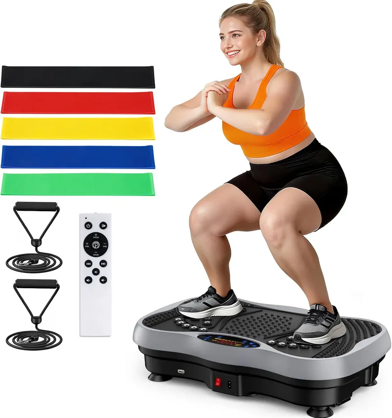 GLYLF Vibration Plate Exercise Machine, Gray