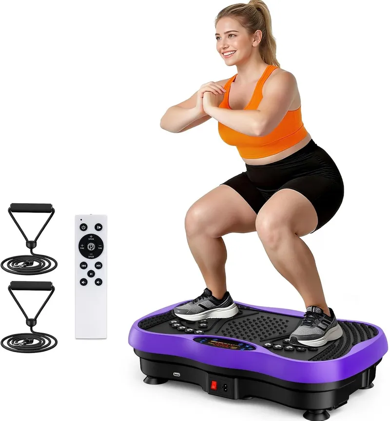 GLYLF Vibration Plate Exercise Machine, Purple
